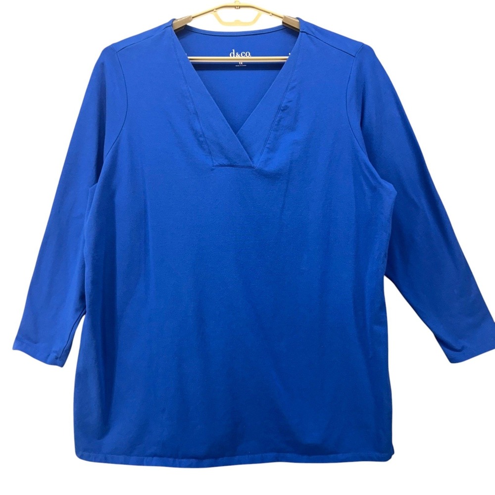 Denim And Co Top Blue‎ 1X